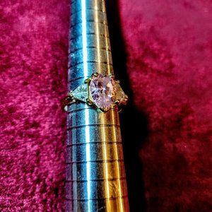 Pink Topaz & Diamond Ring - 50% Discount
